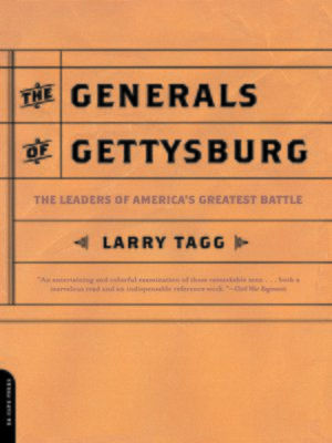 cover image of The Generals of Gettysburg